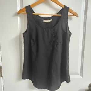 Faded Glory Black Tank Blouse with Pocket